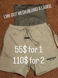 Essential Shorts Dark Oatmeal And Light Oatmeal
