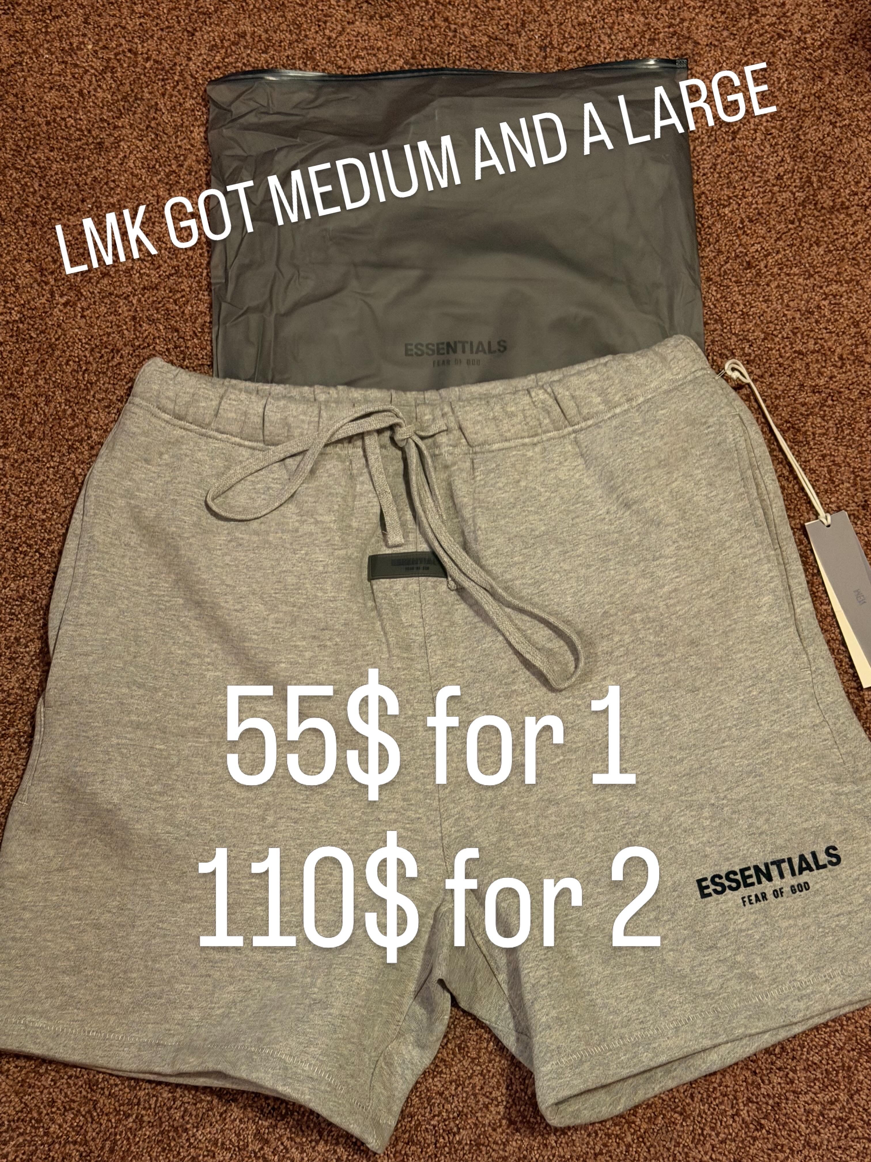 Essential Shorts Dark Oatmeal And Light Oatmeal