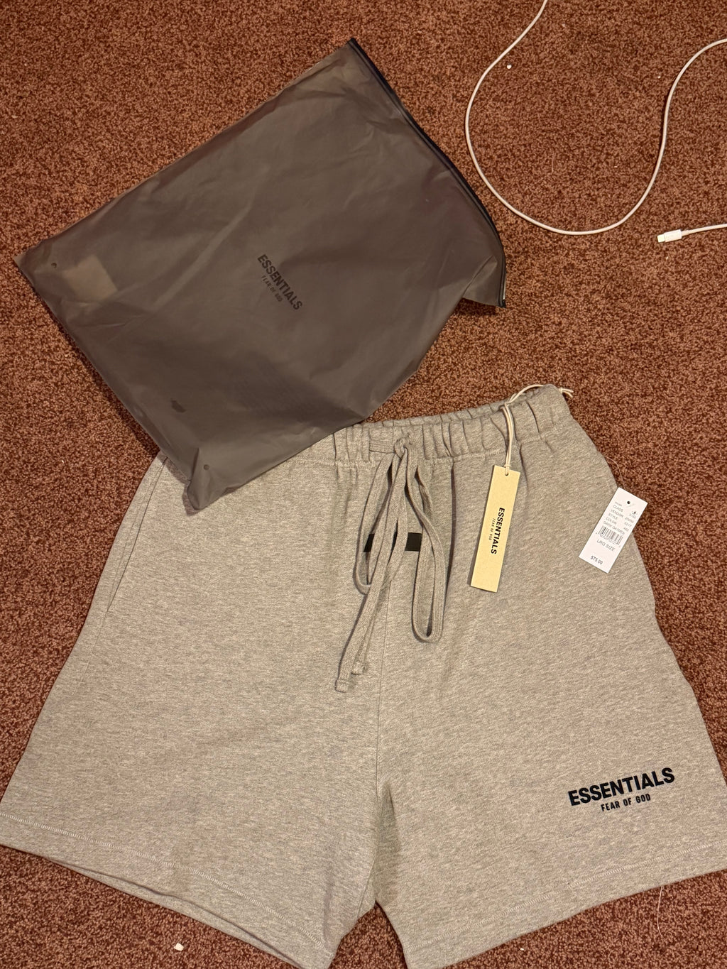 Essential Shorts Dark Oatmeal And Light Oatmeal